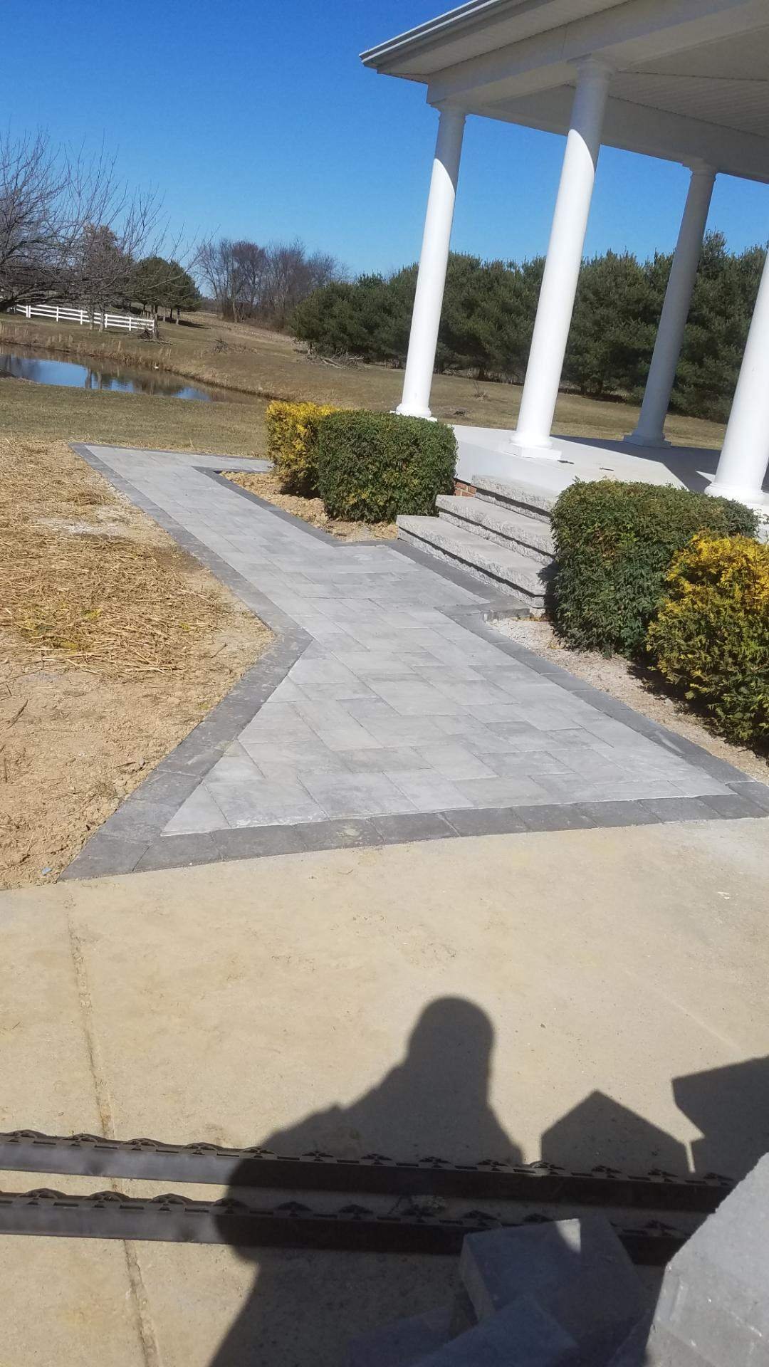 Paver Walkway to Front Porch — Top Notch Property Services