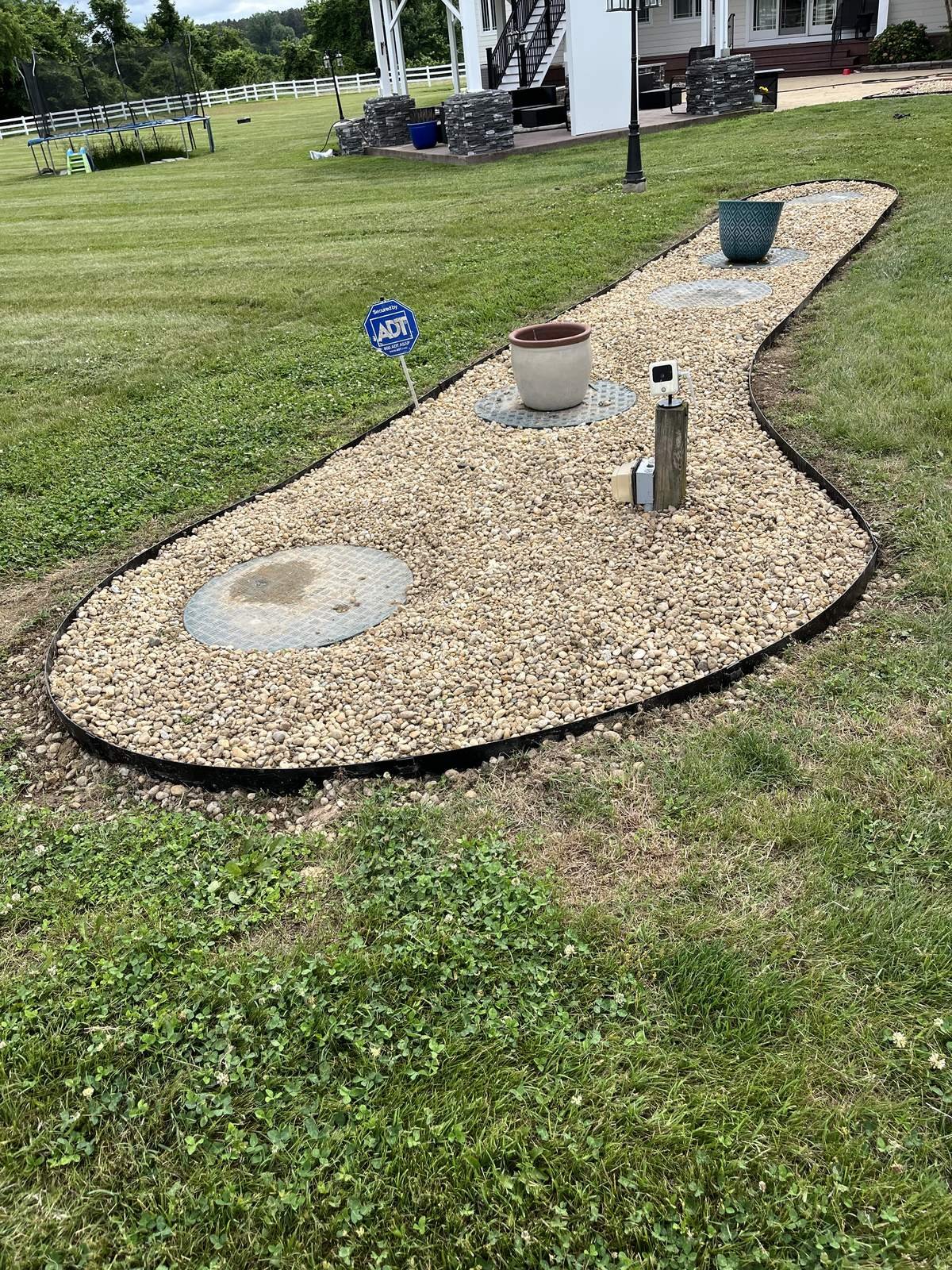 Decorative Stone Bed — Top Notch Property Services